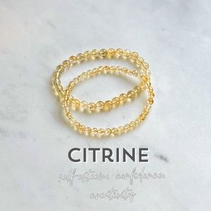 Citrine set of 2 bracelets